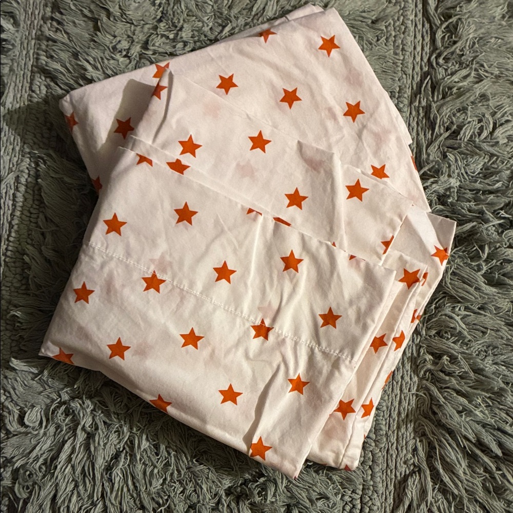 Pottery barn kids Star Patterned Fabric pillow cases - standard size